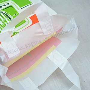 Customized logo printed ldpe and hdpe plastic shopping carry bag for promotion and market