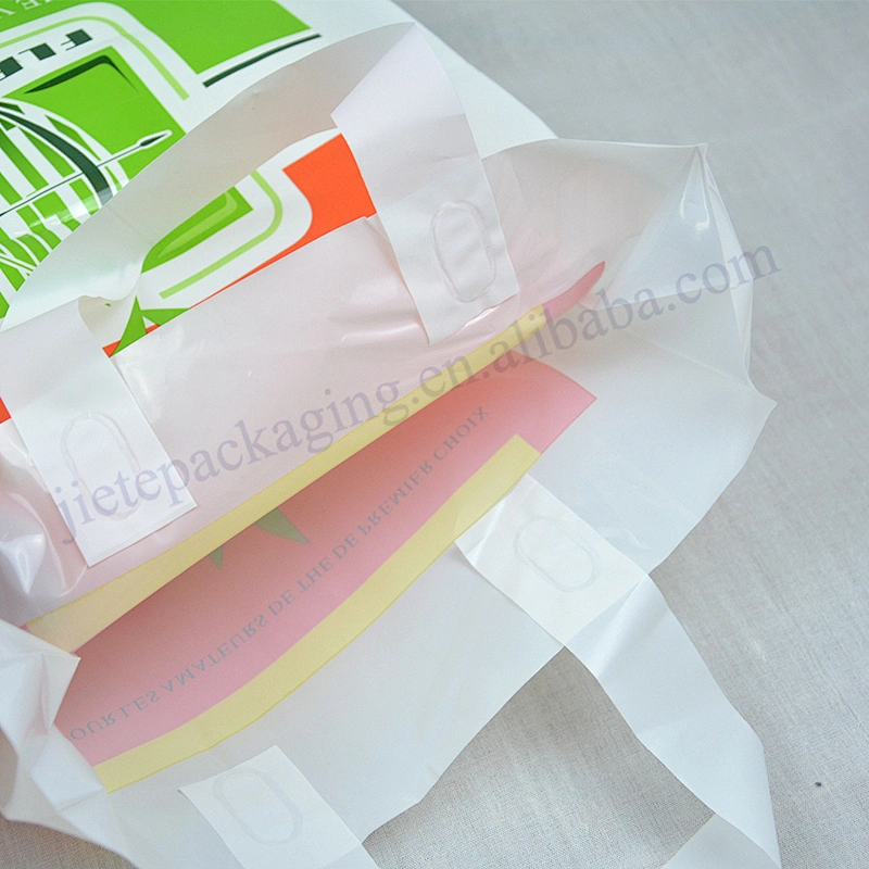 Customized logo printed ldpe and hdpe plastic shopping carry bag for promotion and market