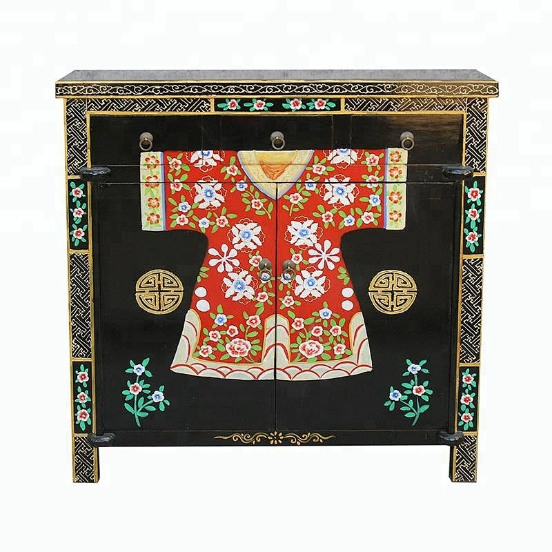Chinese Antique painted Furniture, Fashionable Luxury Wood Sideboard
