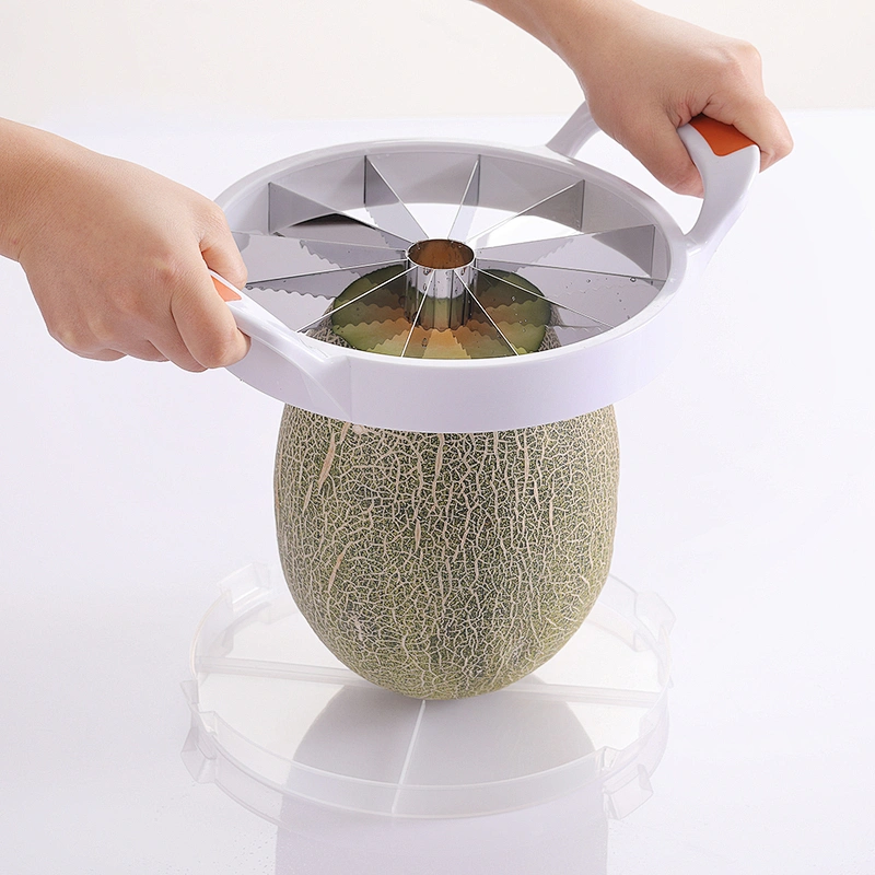 Top manufacturer cheap plastic stainless steel fruit tools melon cutter