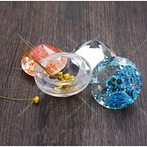 Diamond silicone mold Ocean Crystal diamond pendant Epoxy forms DIY jewelry ornaments molds