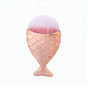 Wholesale Fish Shape Design 4pcs Makeup Foundation Brush Set Custom Logo