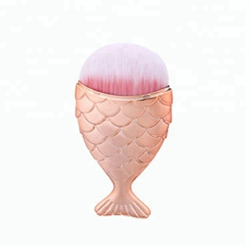 Wholesale Fish Shape Design 4pcs Makeup Foundation Brush Set Custom Logo