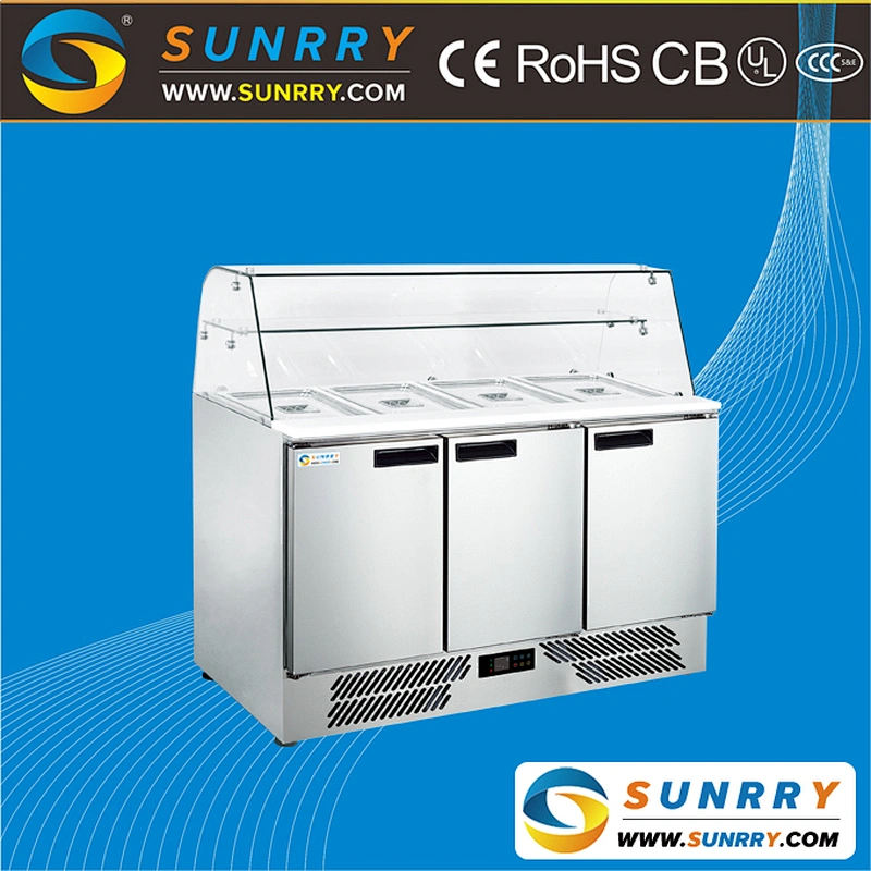 Stainless Steel Pizza Refrigerator Cooler Table