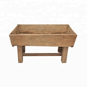 wholesale factory price oriental natural rustic reclaimed wood furniture Horse Feeding Manger