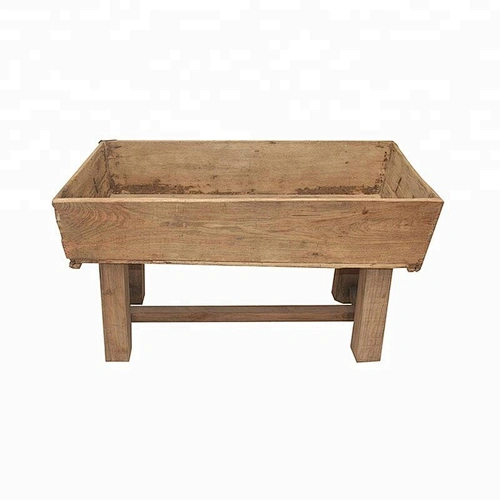 wholesale factory price oriental natural rustic reclaimed wood furniture Horse Feeding Manger