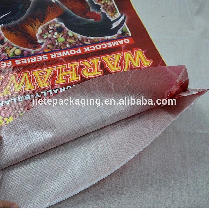 Color printing BOPP laminated feed bag for animal food, corn grain packing