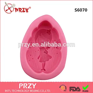 Girl shape silicone soap mold/DIY silicone mold/Decorative soap mold