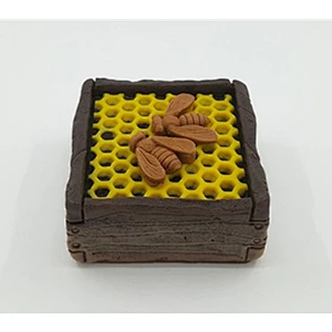 Square honeycomb Soap silica molds small bee pattern soap mould