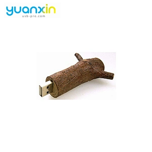 Tree Branch Wood Material Usb Flash Drive Memory Stick With Custom Logo