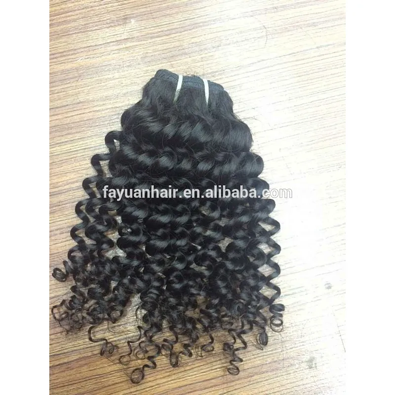 New arrivals Fayuan hair 100% pure real human hair Brazilian kinky curly weave