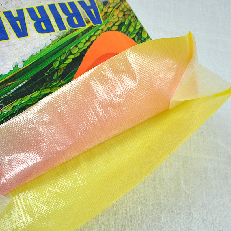 Customized bopp laminated material polypropylene plastic rice bag