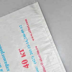 Design printing 40kg pp woven cement bag moisture proof with bopp laminated