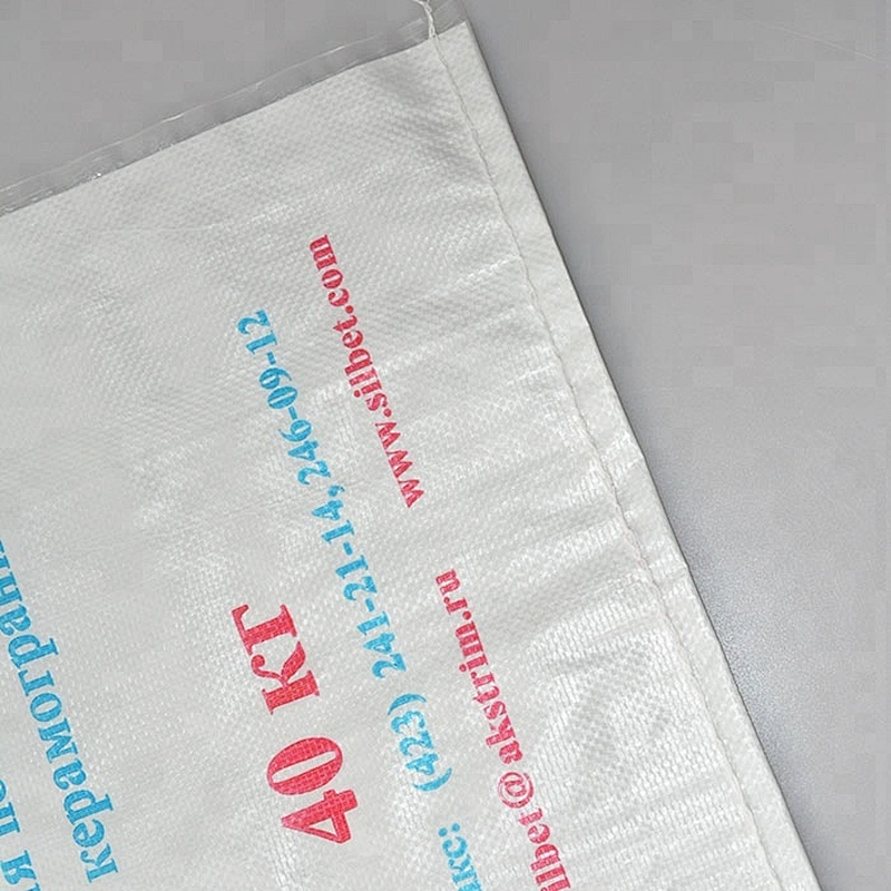 Design printing 40kg pp woven cement bag moisture proof with bopp laminated