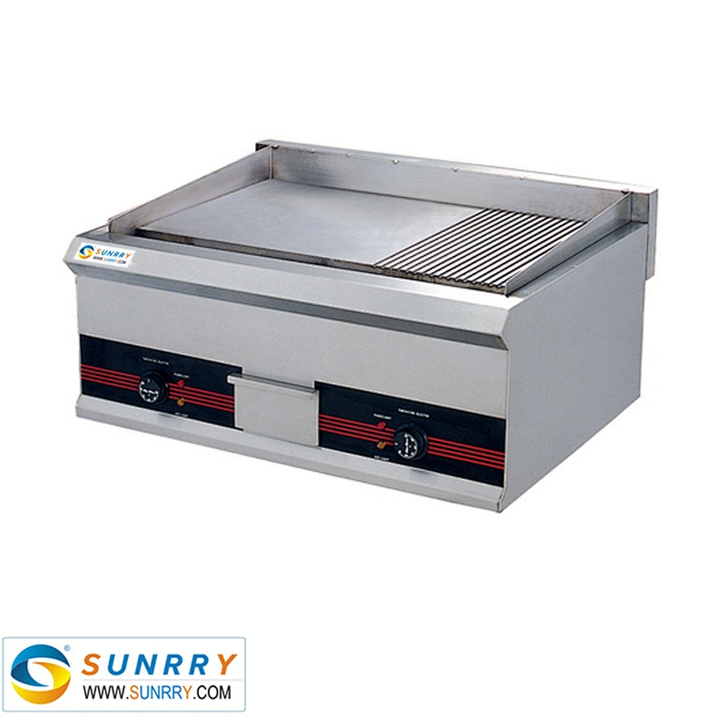 The west restaurant table half flat and half grooved hamburger griddle ceramic electric grill chicken