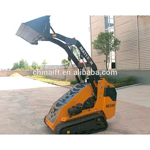 MADE IN CHINA 1 ton 50hp crawler mini skid steer loader