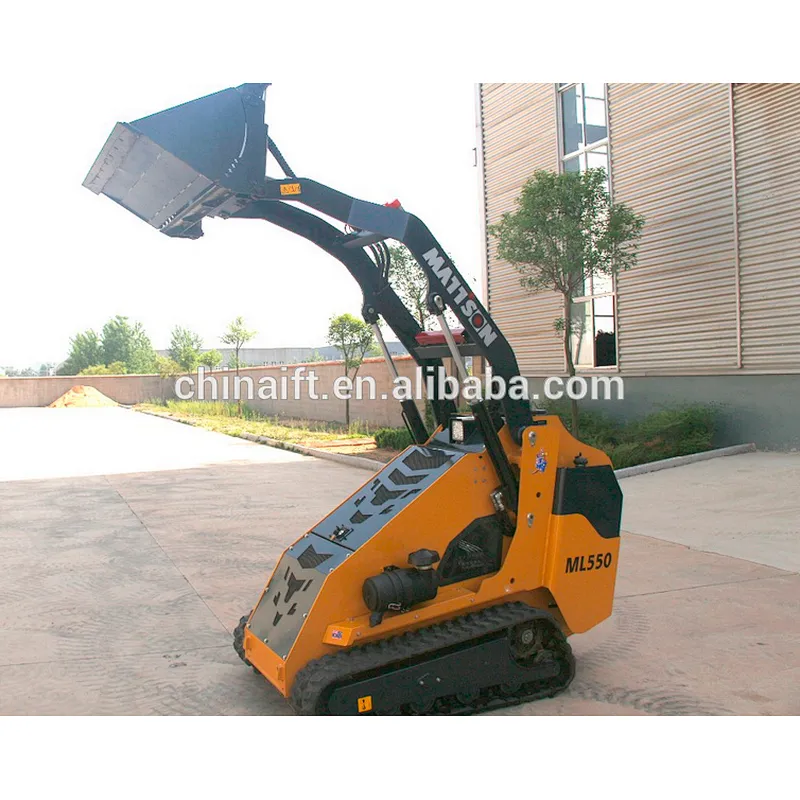 MADE IN CHINA 1 ton 50hp crawler mini skid steer loader