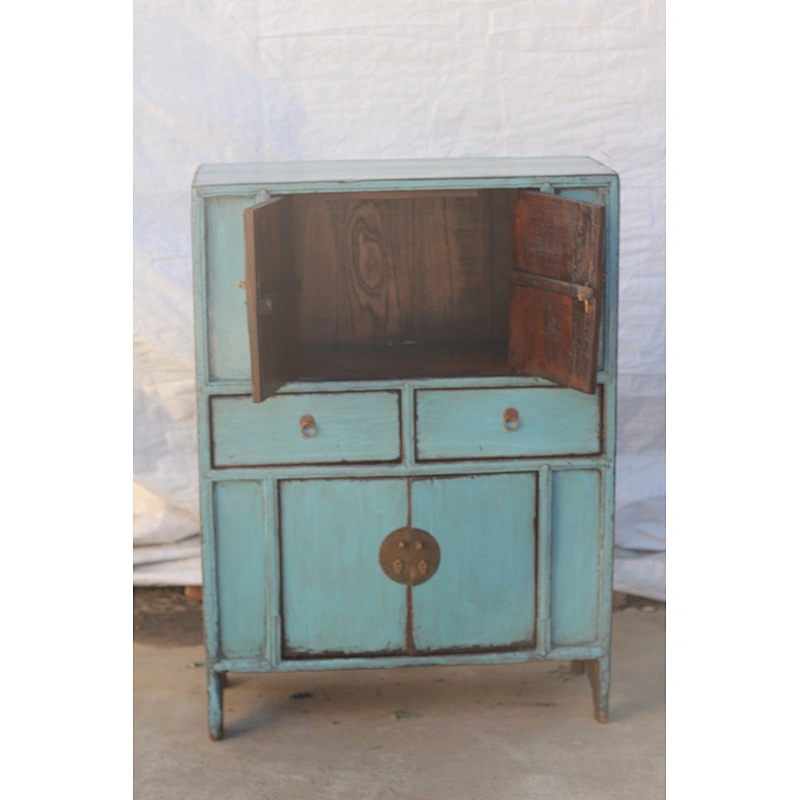 Chinese antique Reclaimed Wood Kitchen Furniture Kitchen Cupboards furniture chinese sideboard blue