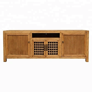 chinese antique solid wood pine tv console old furniture