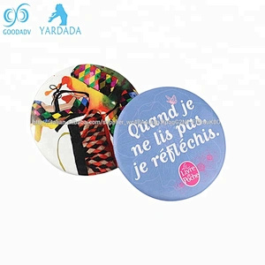 Hot sale portable mirror round cosmetic pocket mirror mini hand mirror