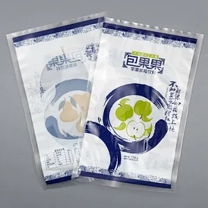 Durable using PE printed plastic bags for fruit juice beverage packaging