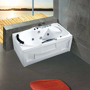 Foshan factory one people acrylic massage hot tub bathtub in home