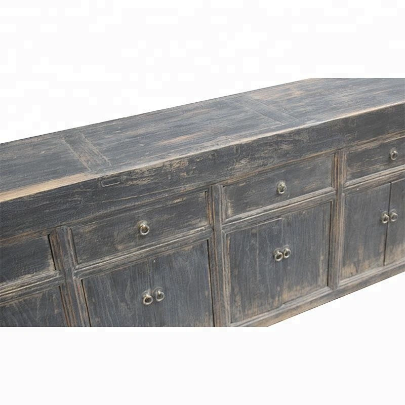 chinese antique rustic old elm storage distressed furniture