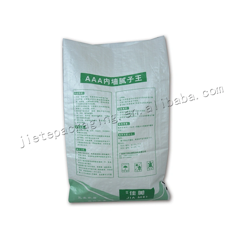 20kg pp woven wall putty powder bag with lining