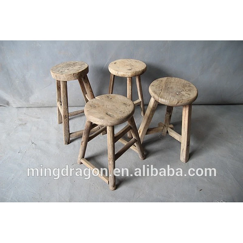 Chinese Antique Shanxi Rustic Natural Stool
