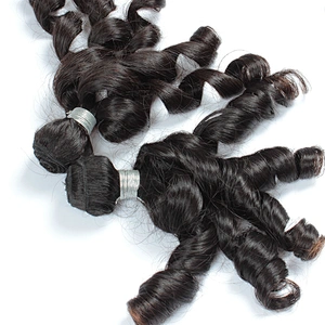 wholesale natural virgin human spring curl hair extensions