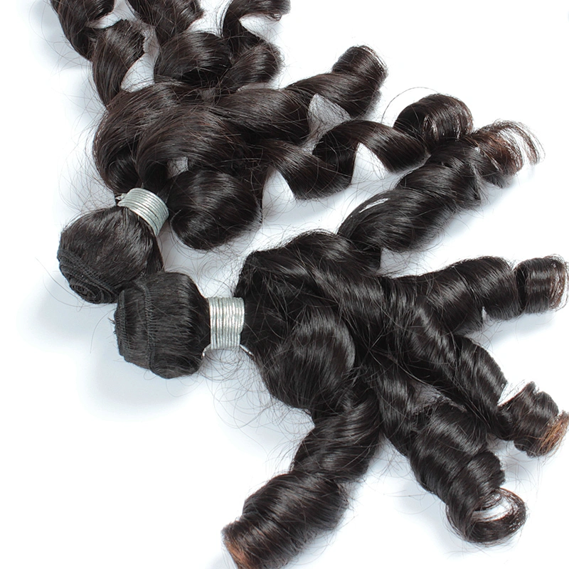 wholesale natural virgin human spring curl hair extensions