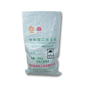 The industry using 25 kg white woven bags for titanium dioxide with inside film