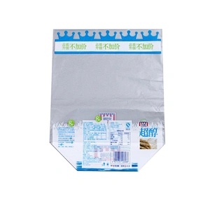 Cheap Transparent white PE plastic bag flour milk powder packaging