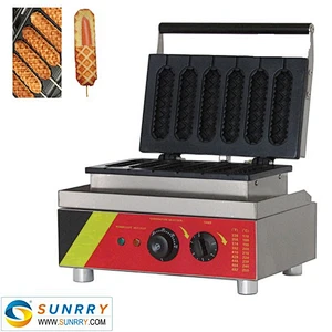 French electric waffle baker muffin hot dog maker machine