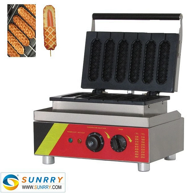 French electric waffle baker muffin hot dog maker machine