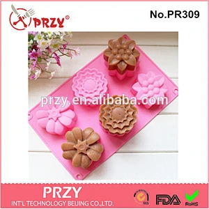 PRZY PR309 mulit shapes flower soap mold soap tray