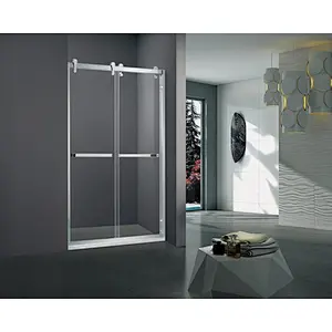 High quality waterproof shower cubicle tempered glass sliding shower door
