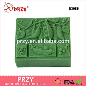 S3086 Wholesale Custom Sweet Pea Silicone Soap Mold