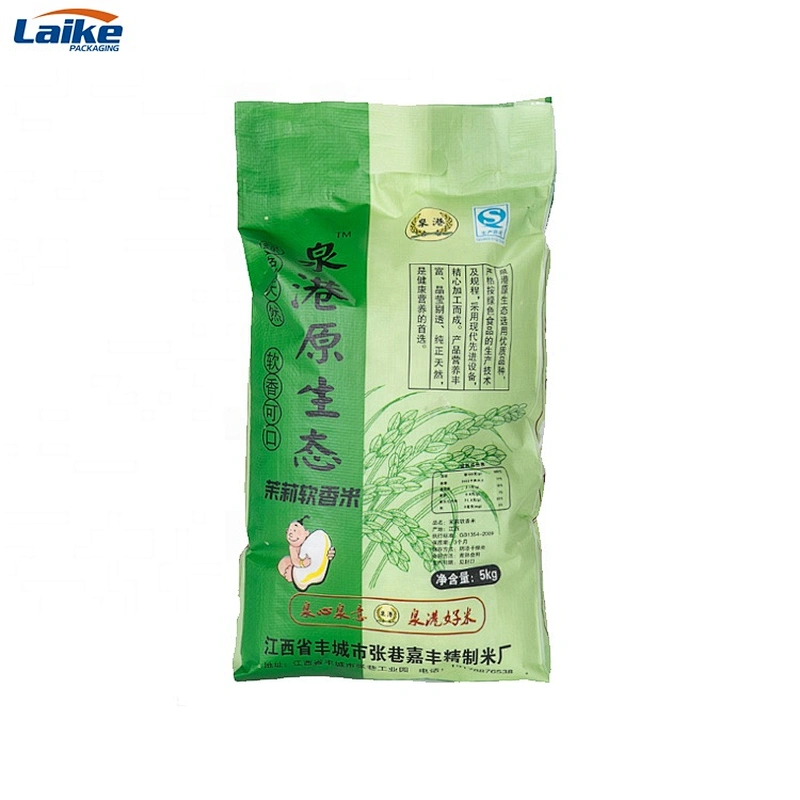Moisture proof laminated plastic gravure printing woven pp high quality wheat flour 50kg bag