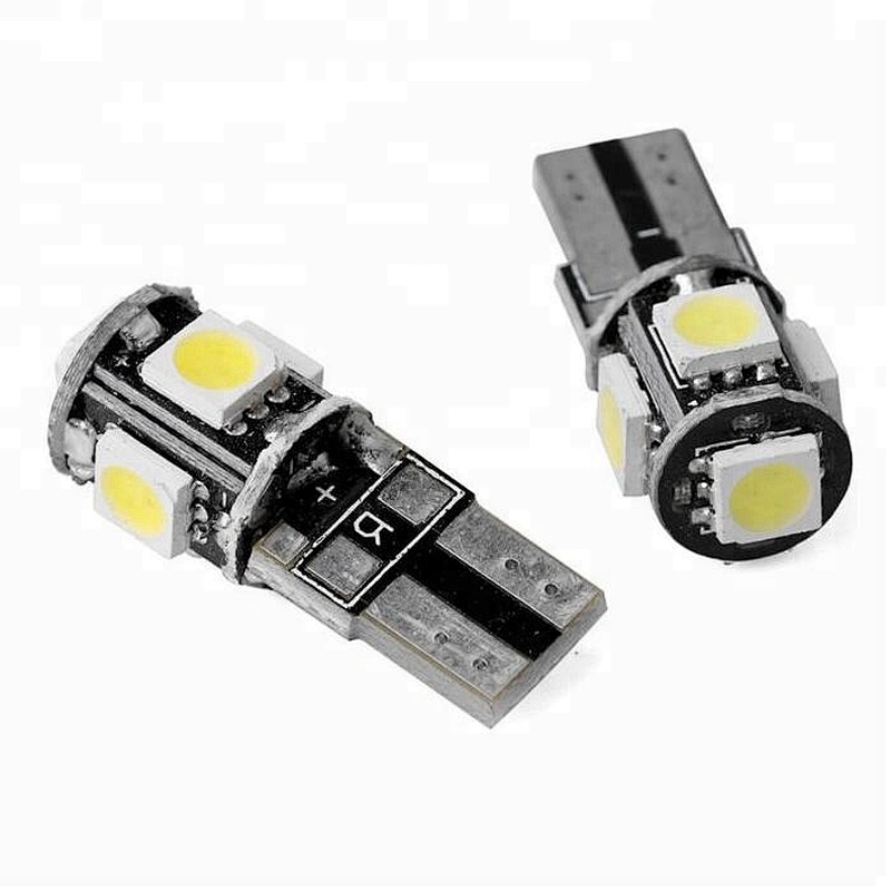Wholesale Best 12V Car Parking Error Free Canbus T10 Bulbs 5050SMD W5W 5 LED Light