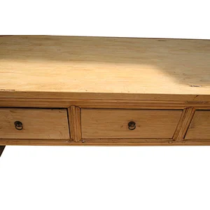 chinese natural vintage industrial wood furniture, console table in living room