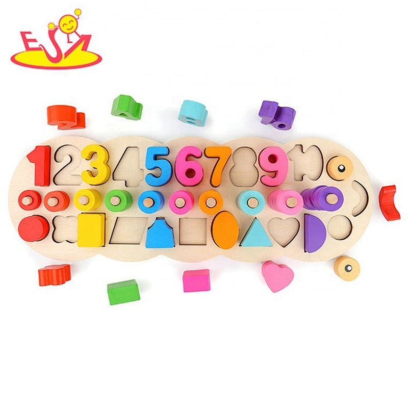 Top sale educational counting wooden mathematical toys for kids W12E032