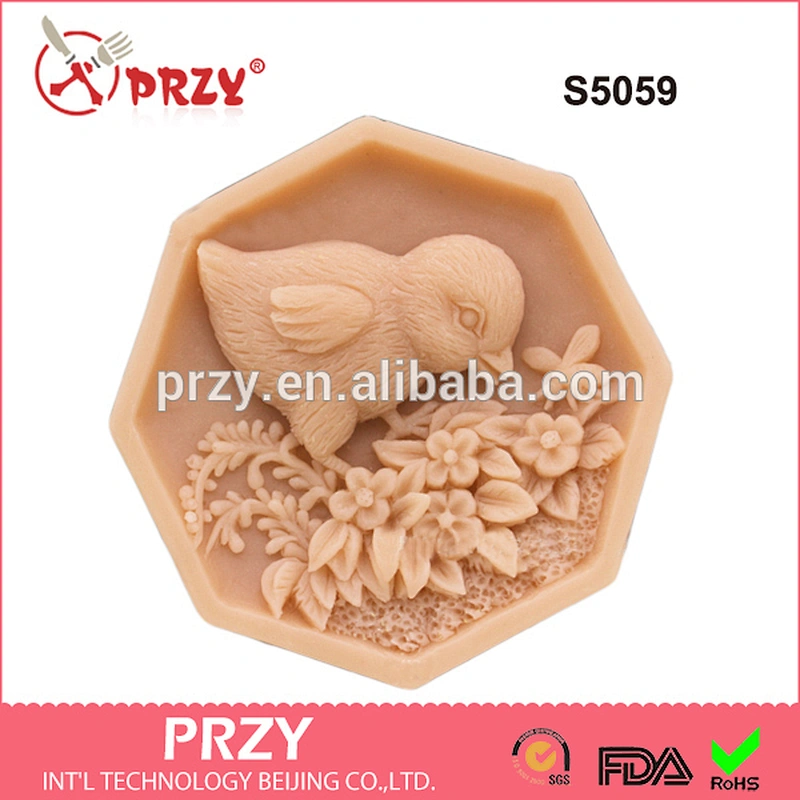 S5059 chicken shape soap mold 2d silicone soap molds handmade soap mold