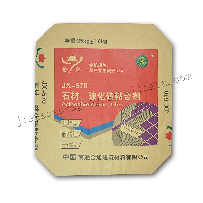 Multilayer kraft paper with PE lining stand up cement paper flexo printing cement bag