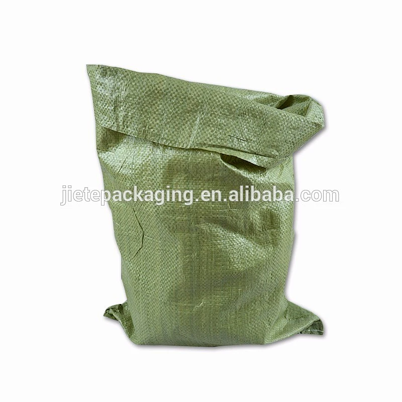 Green color packing and shipping, construction waste, express packaging pp woven bag