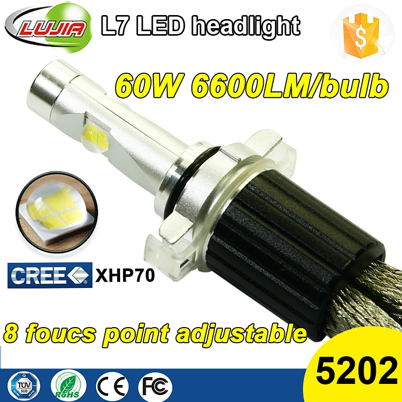 2017 New products H16 car led headlight/60w 13200LM H16 xhp70 led car head light/Best bright 5202 auto led headlamp
