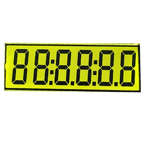 Custom big small 7 Segment monochrome display screen glass panel module TN LCD display