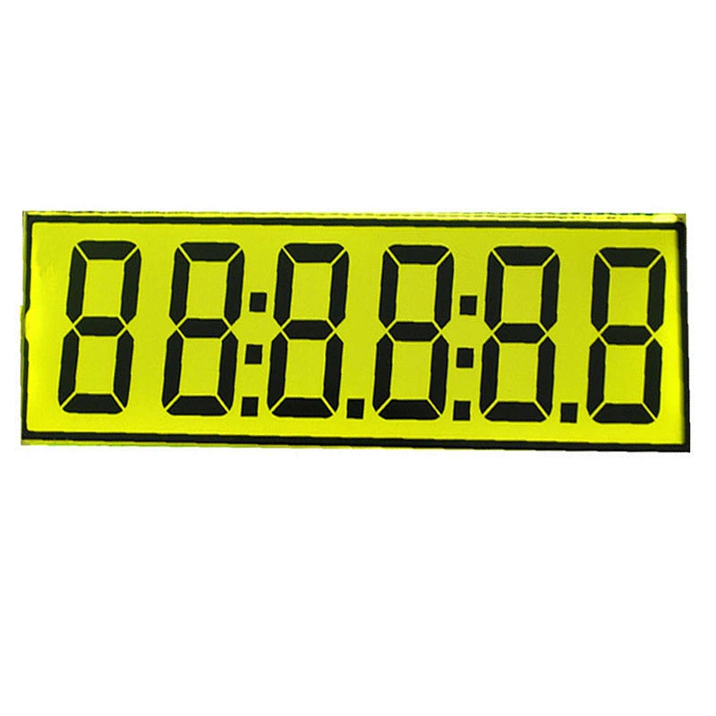Custom big small 7 Segment monochrome display screen glass panel module TN LCD display