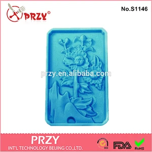 S1146 PRZY plum chrysanthemum soap mold / handmade chrysanthemum soap mold