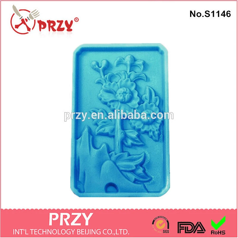 S1146 PRZY plum chrysanthemum soap mold / handmade chrysanthemum soap mold
